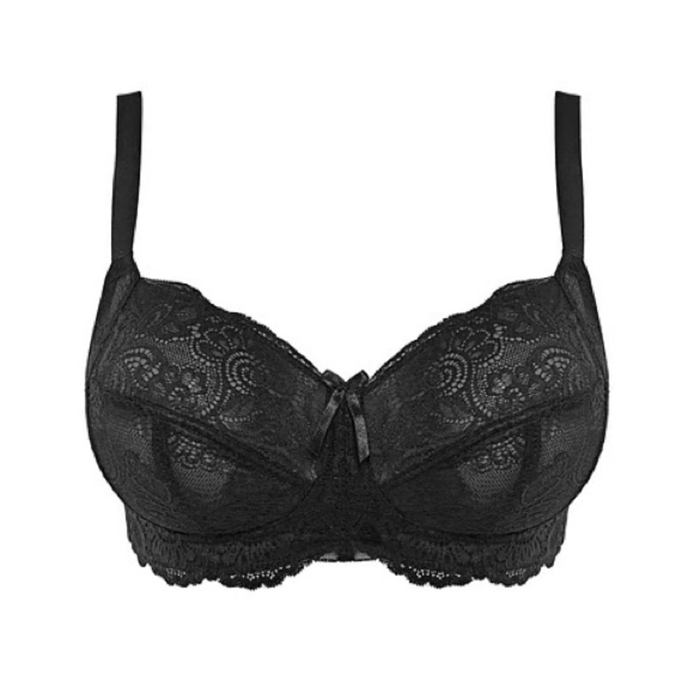 40H Panache Black No Underwire Bra Details